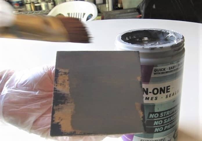 applying paint to layering block (3)