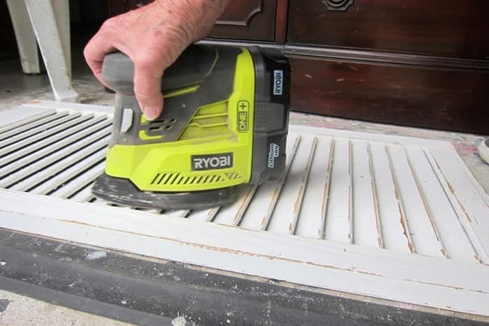 how to distress a shutter