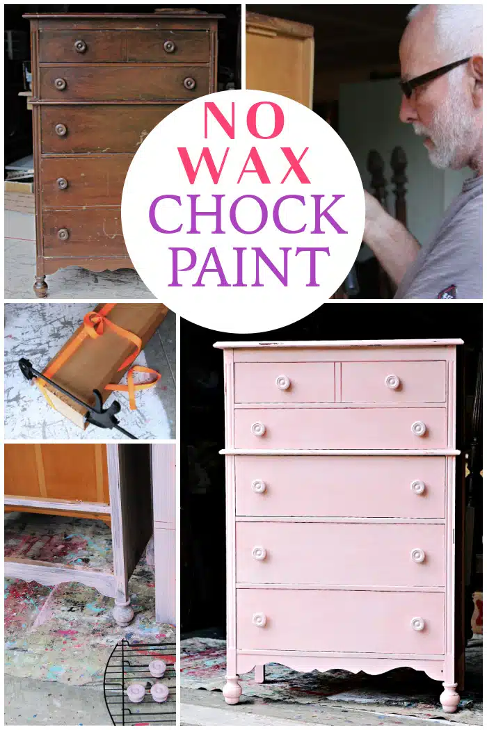 how to paint furniture with no wax chock paint similar to chalk paint