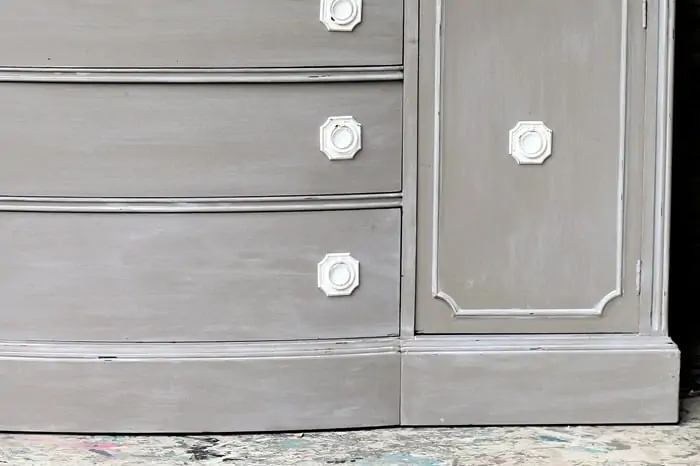 Whitewashed Chock Painted Furniture Makeover