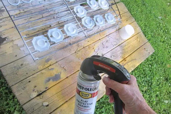 how to spray paint furniture hardware