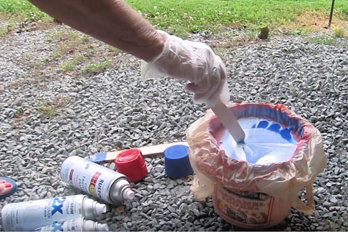 how to hydro dip using Rustoleum spray paint 