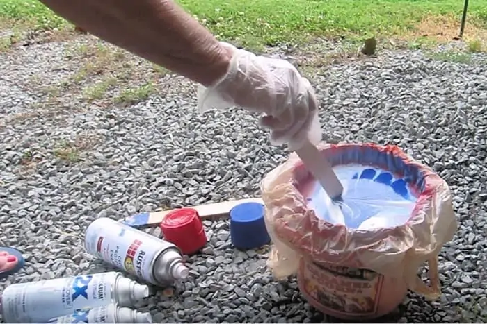 how to hydro dip using Rustoleum spray paint 