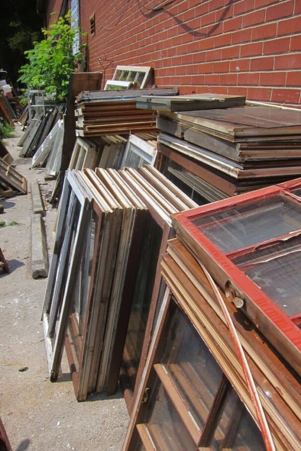 Old Red Step Ladder Obviously Used By A Painter | Junk Shop Find