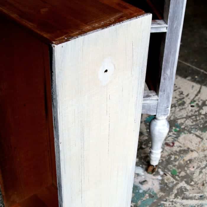 stain bleed through on white furniture