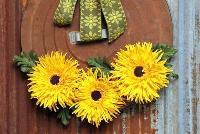 sunflower wreath