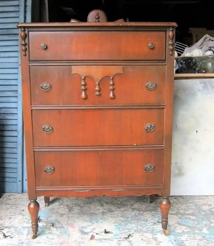 vintage furniture bought at auction for furniture makeover
