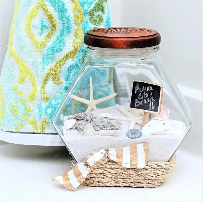 Sand And Seashells Beach Jar Idea For Saving Vacation Memories