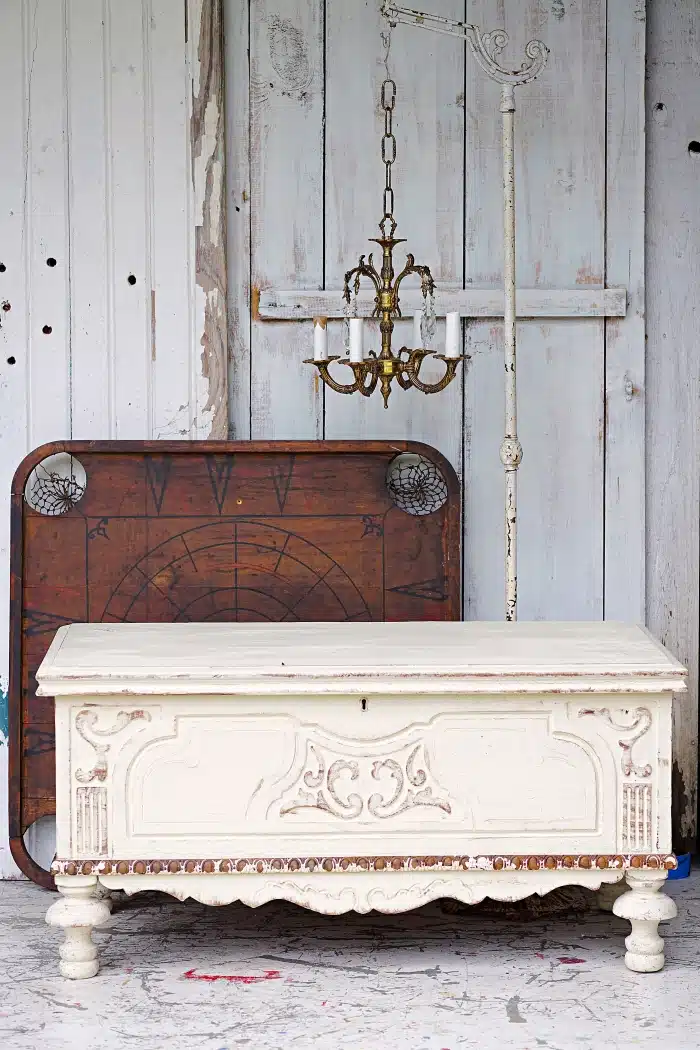 how to antique white furniture