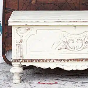 how to make white furniture look old and antiqued