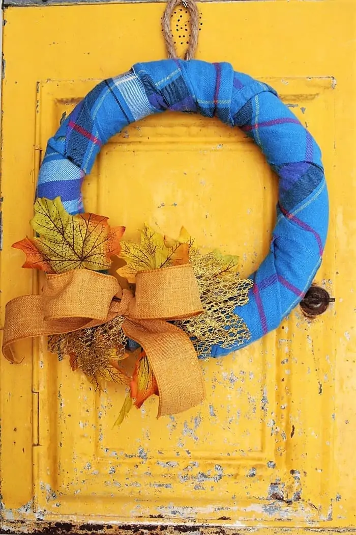 Fall Flannel Wreath