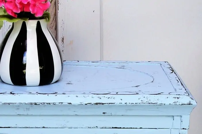 How to distress painted furniture without the mess