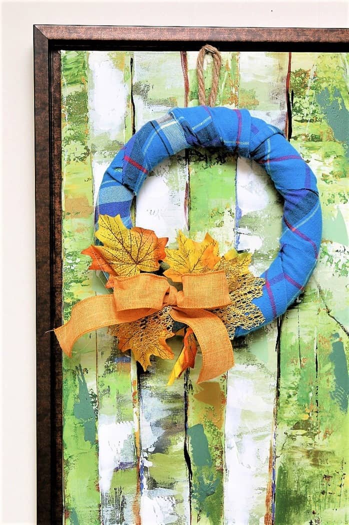 How to make a Fall wreath using a styrofoam wreath form (1)