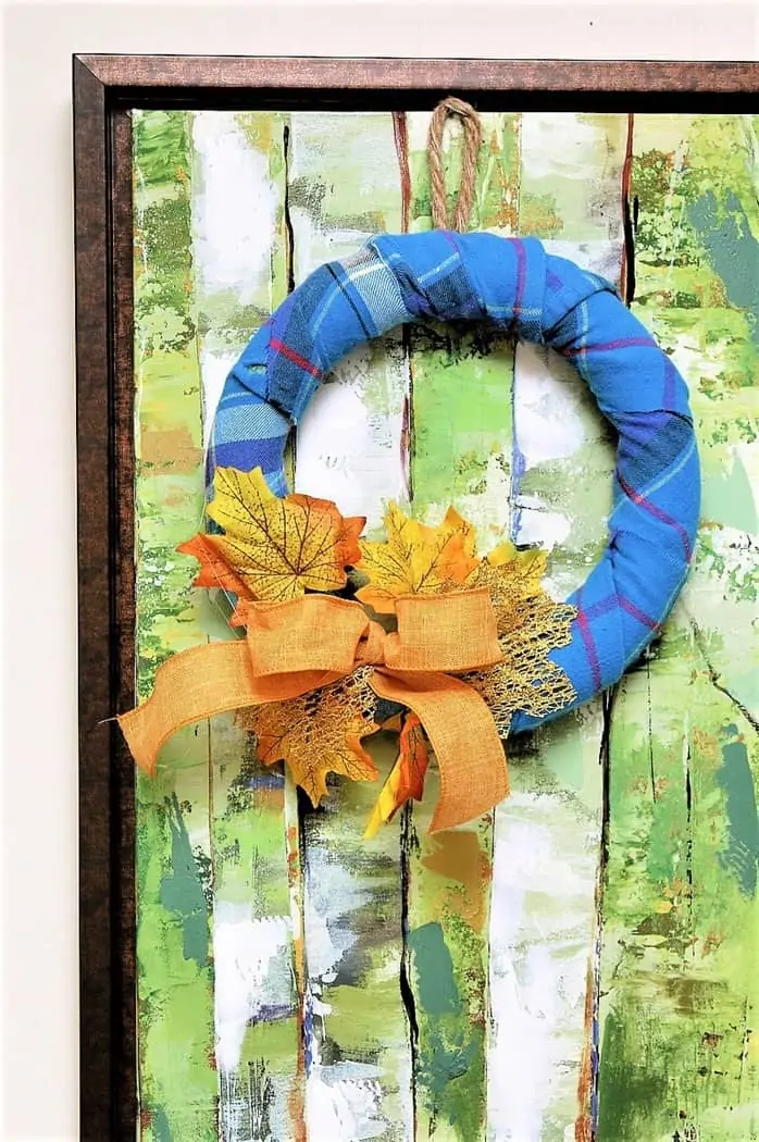 How to make a Fall wreath using a styrofoam wreath form (1)