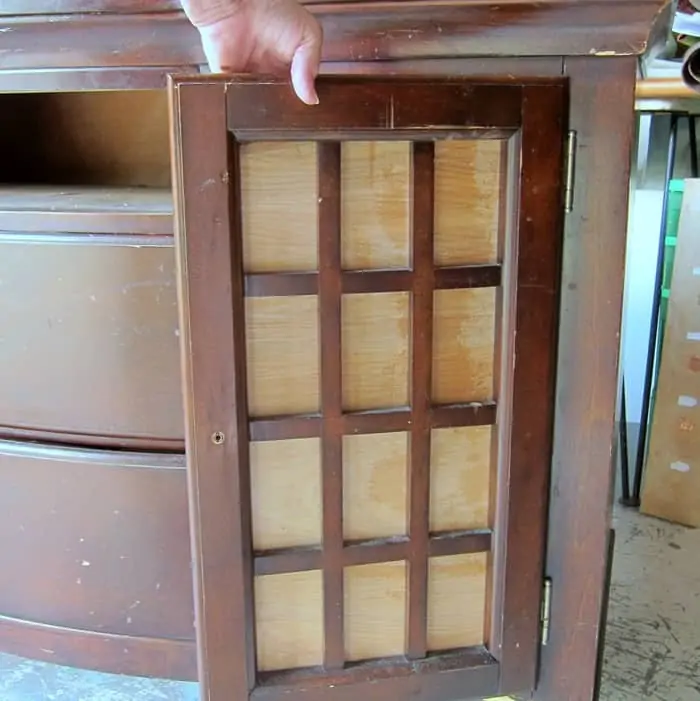 furniture cabinet door missing glass