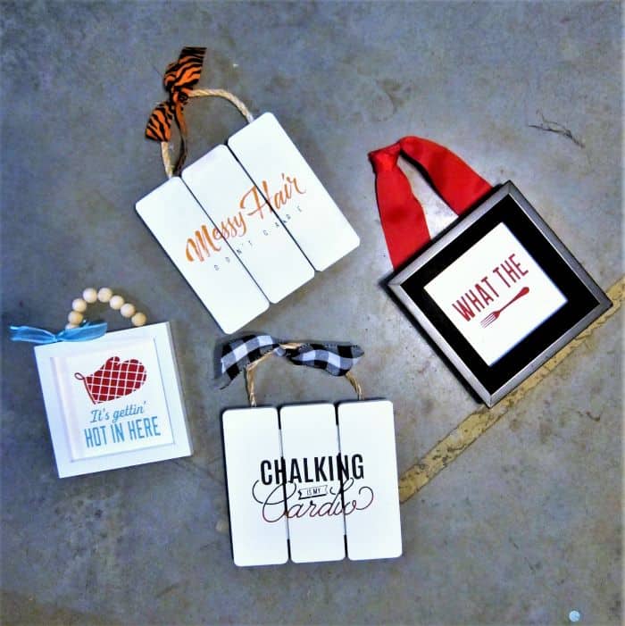 small DIY home decor signs made with Chalk Couture small DIY home decor signs made with Chalk Couture