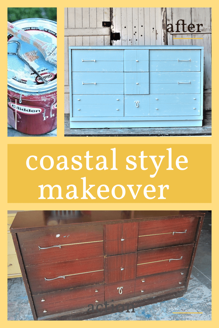 Coastal style painted furniture