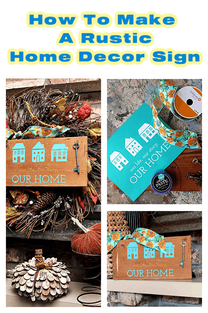 how to make a rustic home decor sign