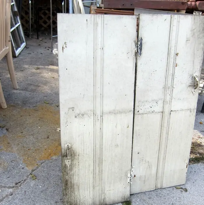 old cabinet doors from the junk shop