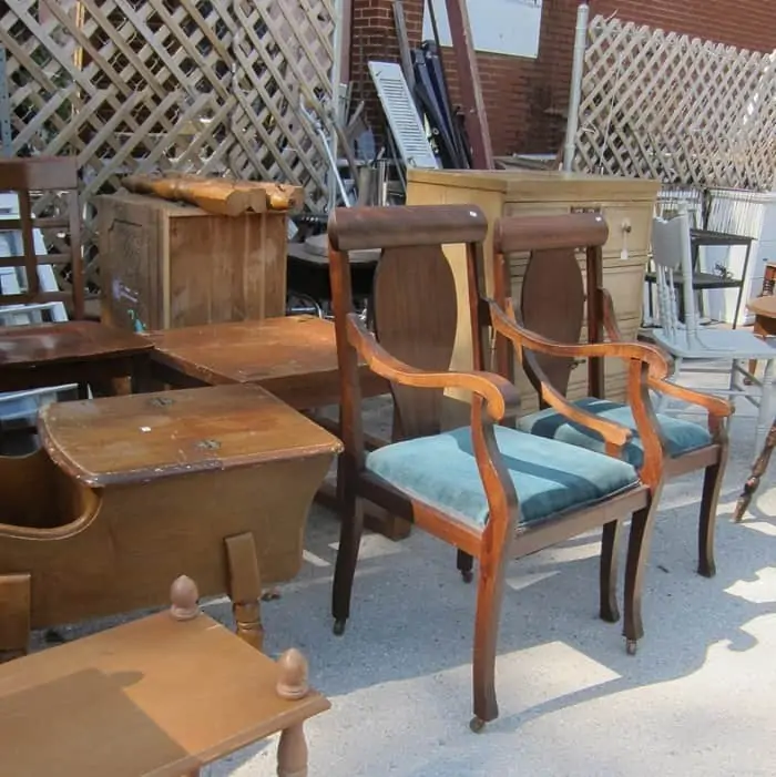 old chairs at my favorite junk shop