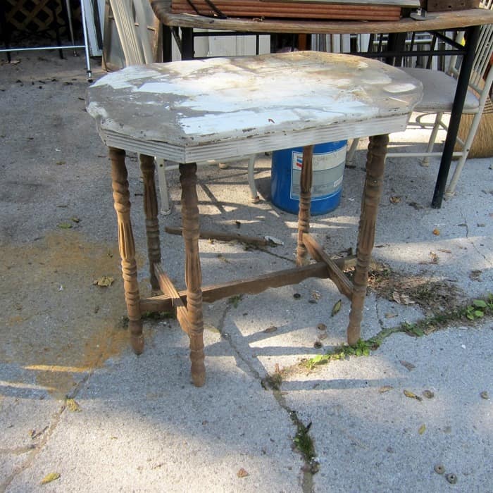 old table from my favorite junk shop by Petticoat Junktion