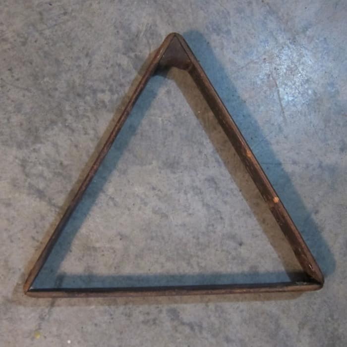 pool rack or pool triangle for recycling or upcycling