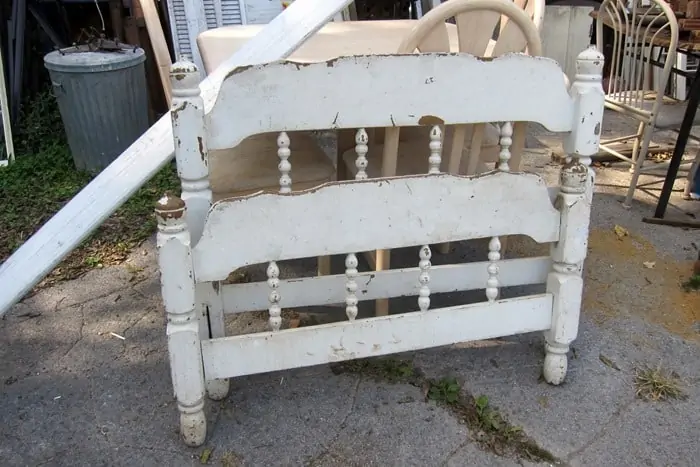 shabby chic twin bed junk shopping fine Petticoat Junktion