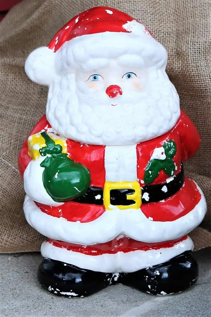 Santa cookie jar