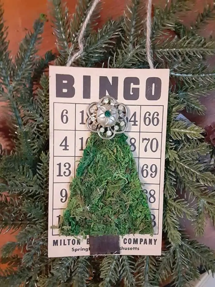 bingo card Christmas tree
