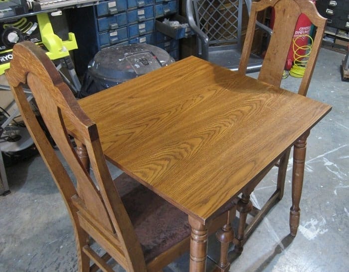 dining table and chairs to paint