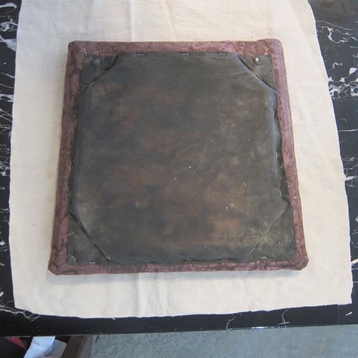 how to use a drop cloth to recover chair seats
