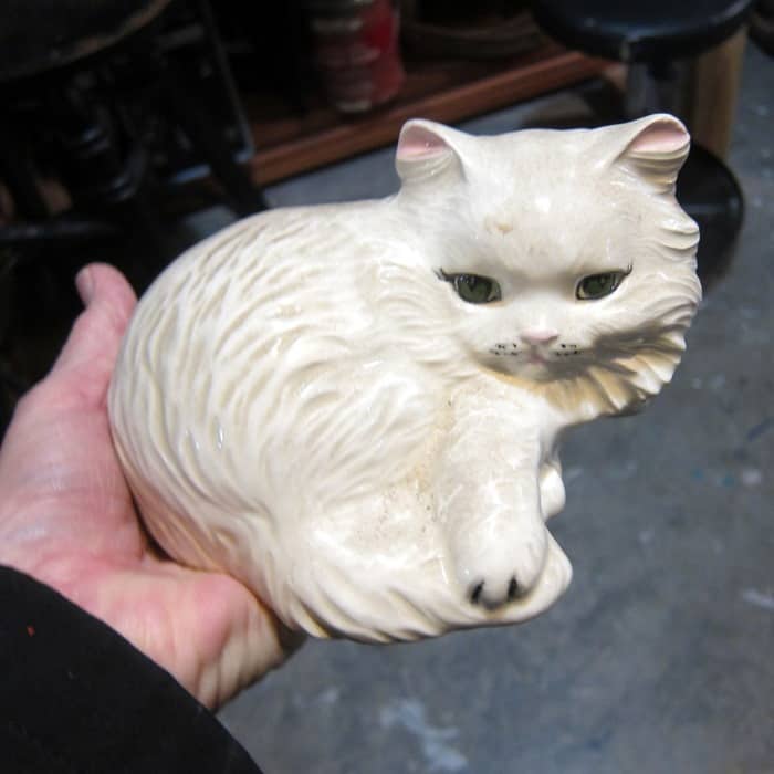 porcelain cat figurine