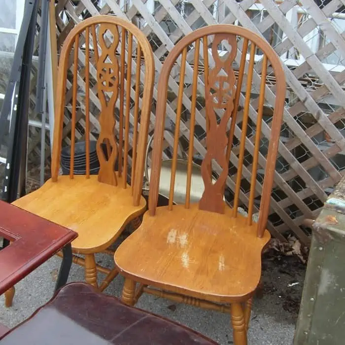 used chairs to paint Petticoat Junktion