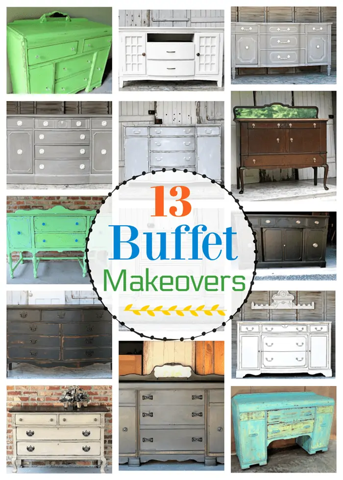 Unbelievable Furniture Makeovers: 13 Painted Buffets And Sideboards