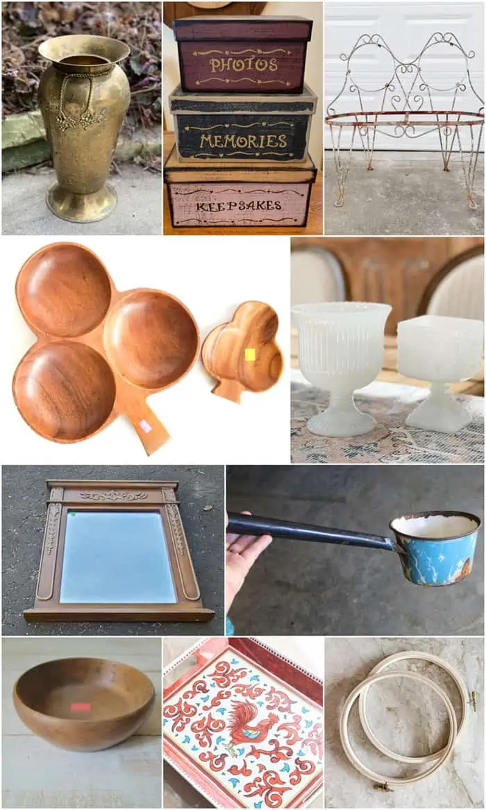 Thrift Store Decor Makeover projects March 2022
