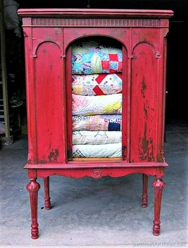 tricycle red Miss Mustard Seed milk paint cabinet by Petticoat Junktion (3) (1)