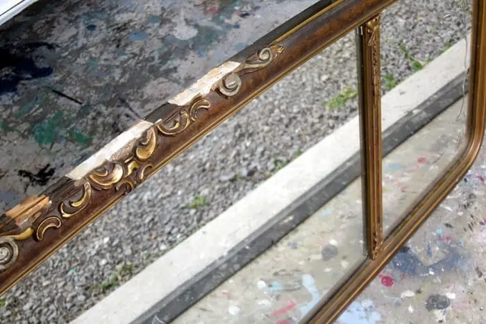 vintage mirror from auction