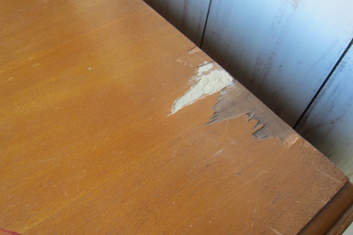 bad place on cedar chest