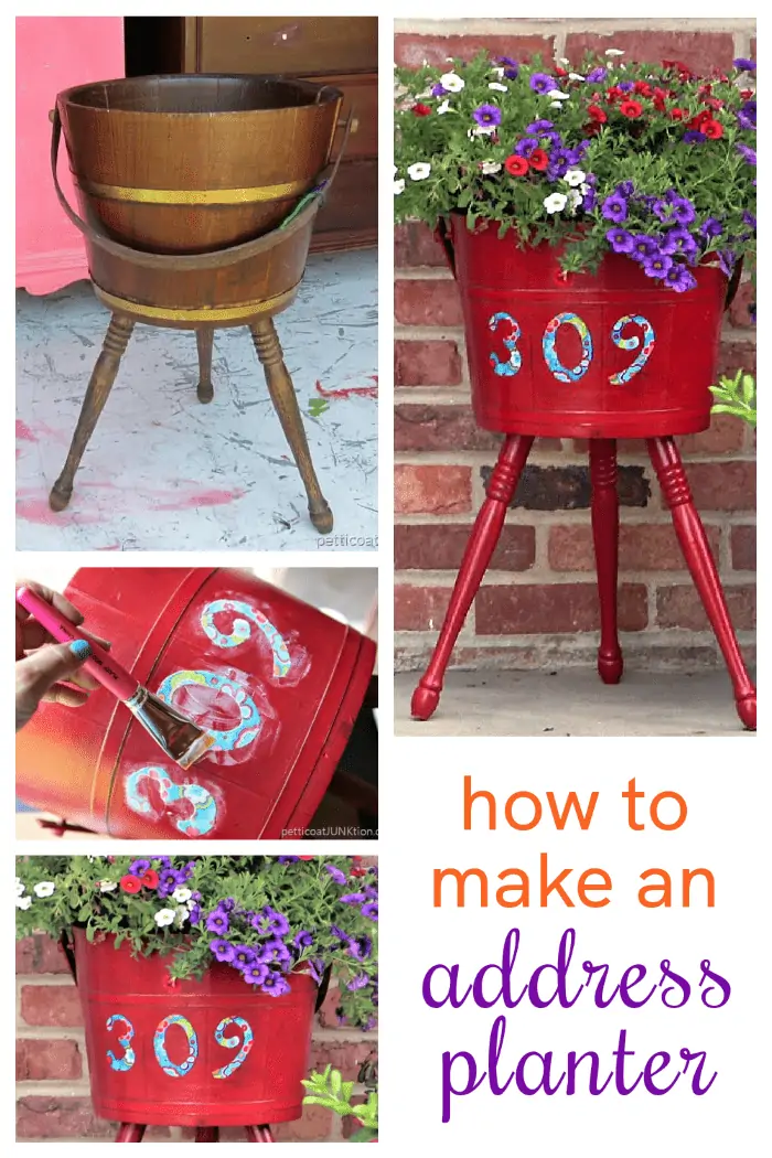 Stencil A Small Kids Table With Flowers - Petticoat Junktion