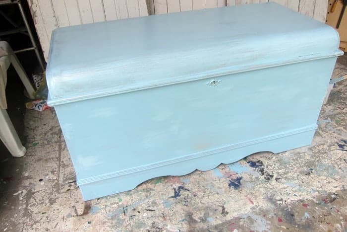 painting a cedar chest