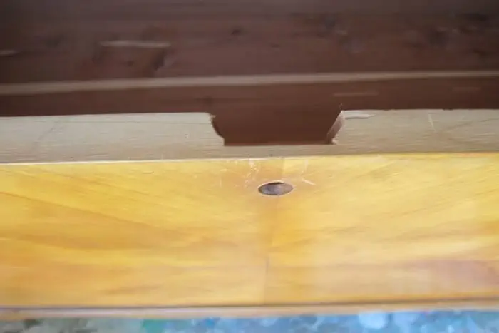 remove lock on old cedar chest for safety reasons