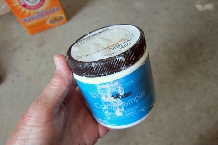 Behr paint sample from the oops paint shelf at Home Depot