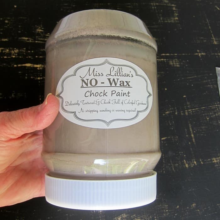 Miss Lillian's No-Wax Chock Paint for furniture