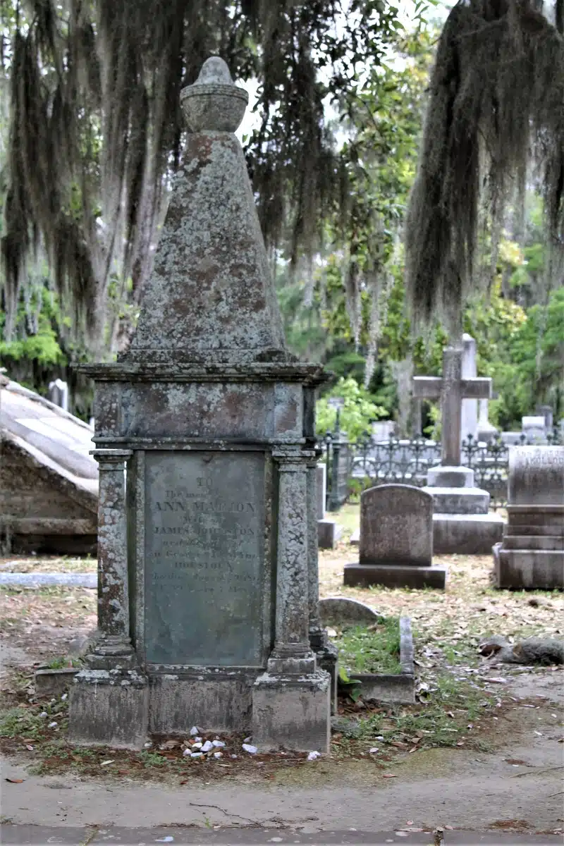 Ann Marion gravestone