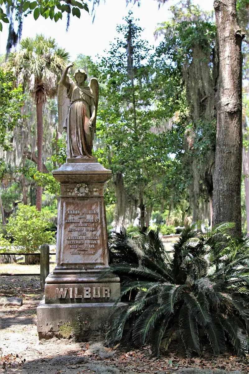 Aaron Wilbur Cemetery Grave Statue