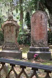 Charles Arnold and Mary Ellen Arnold gravestones Bonaventure