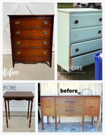 Vintage Sideboard Painted With Miss Lillian's No-wax Chock Paint