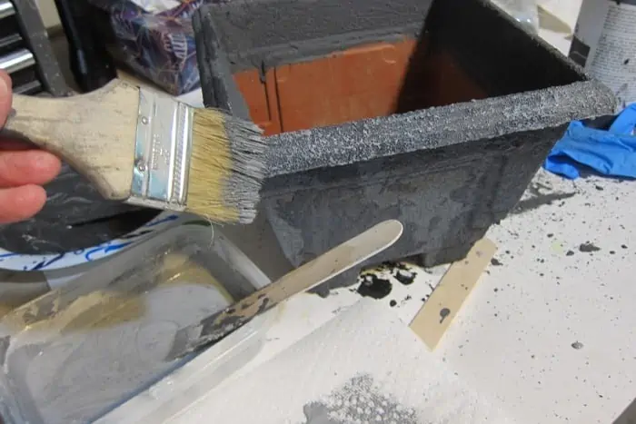 how to dry brush white paint mix over dark paint