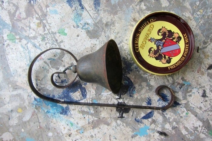 how to use wax to cover and protect rusty junk