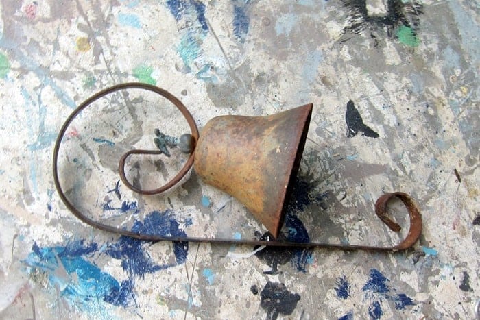 rustic iron bell